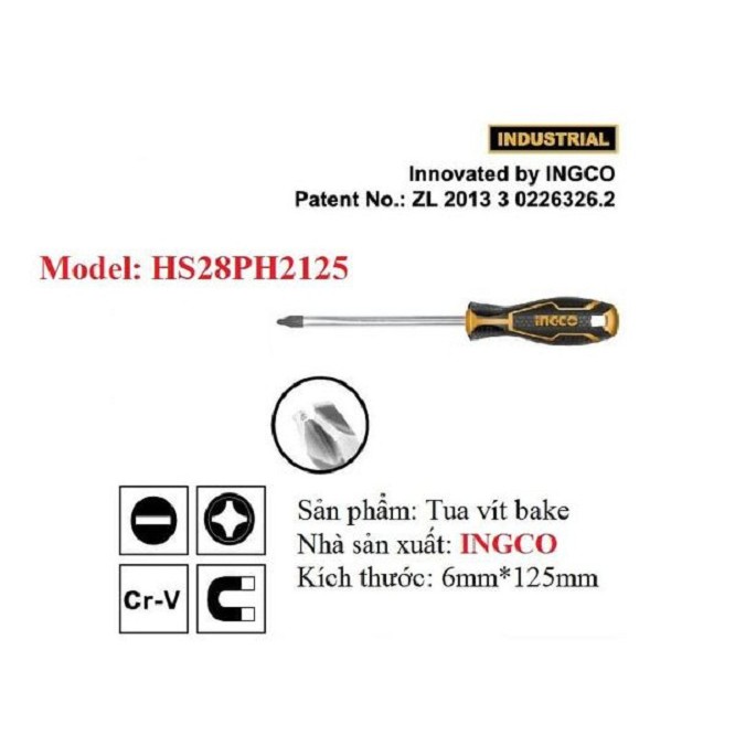 Tua vít bake Ingco HS28PH2125
