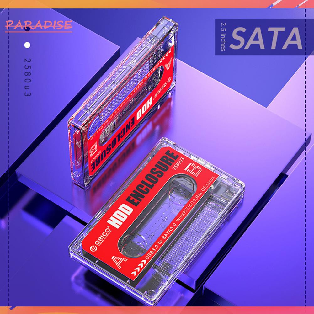 Hộp Đựng Ổ Cứng Trong Suốt 2.5 Inch Sata Hdd Ssd Orico 2580u3 Usb 3.0 | BigBuy360 - bigbuy360.vn