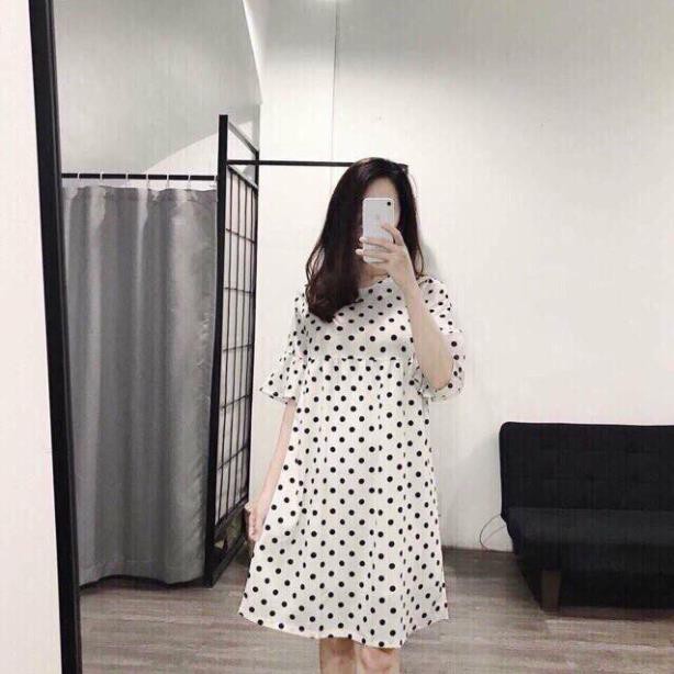 váy babydoll chấm bi VTK 01 ་