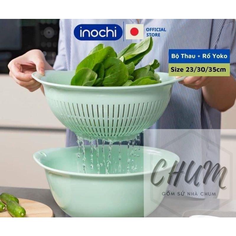 [Mã LIFE1404ALL giảm 10% đơn 50K] bộ thau rổ inochi hàng việt nam chất lượng cao