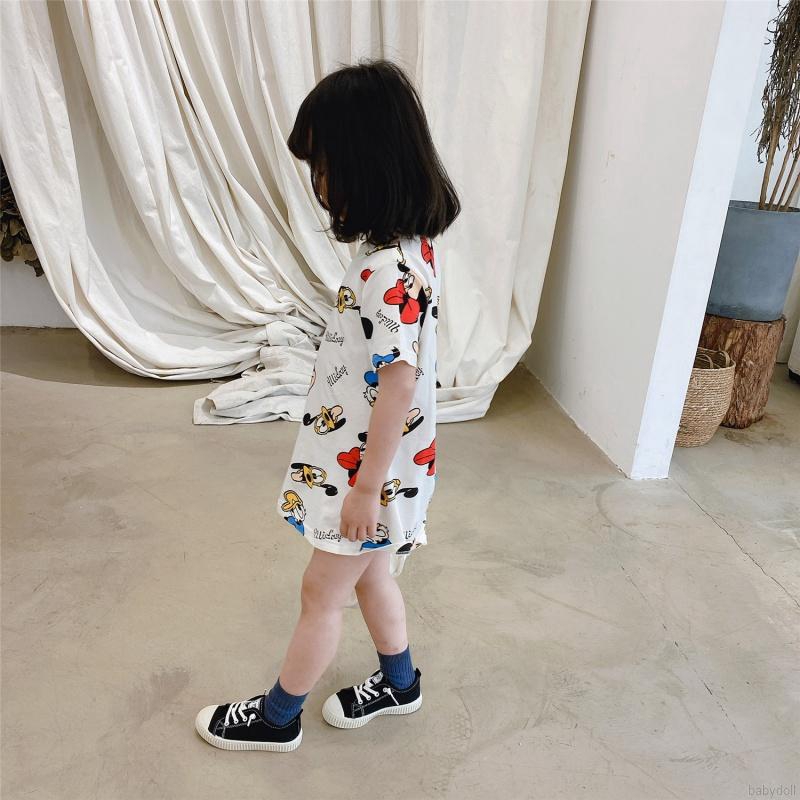 Áo Thun Dài Tay In Hình Hoạt Hình Cho Bé Gái 0-7 Tuổi