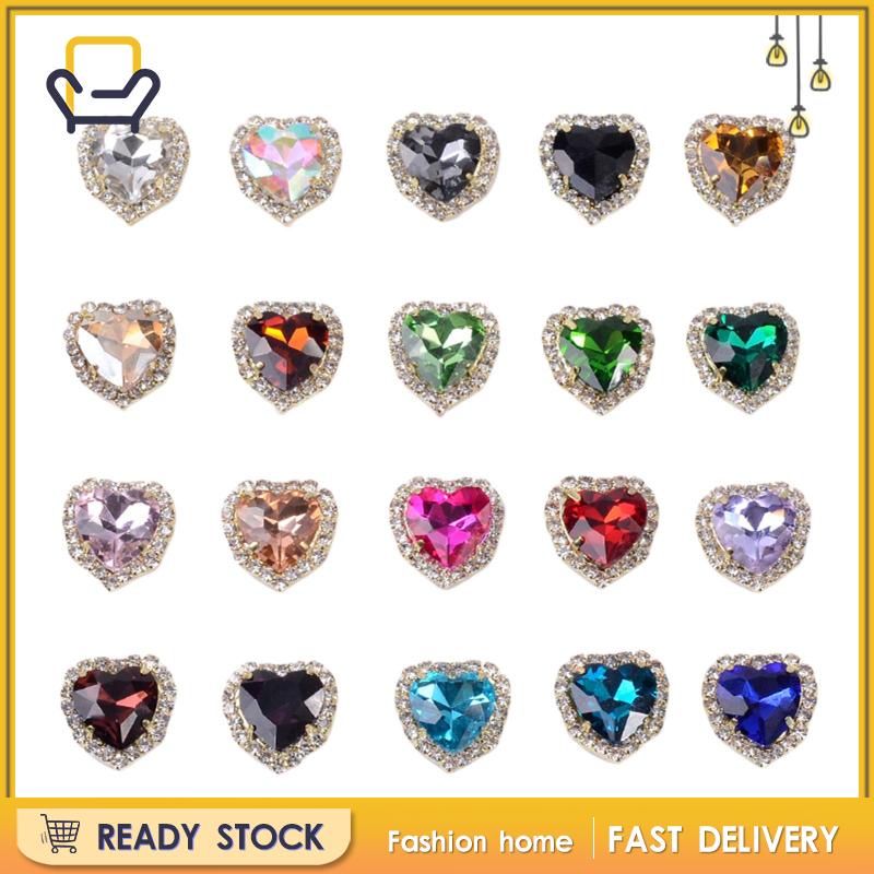 Set 20 kim cương giả mặt sau phẳng dùng để trang trí sổ lưu niệm thủ công đa năng