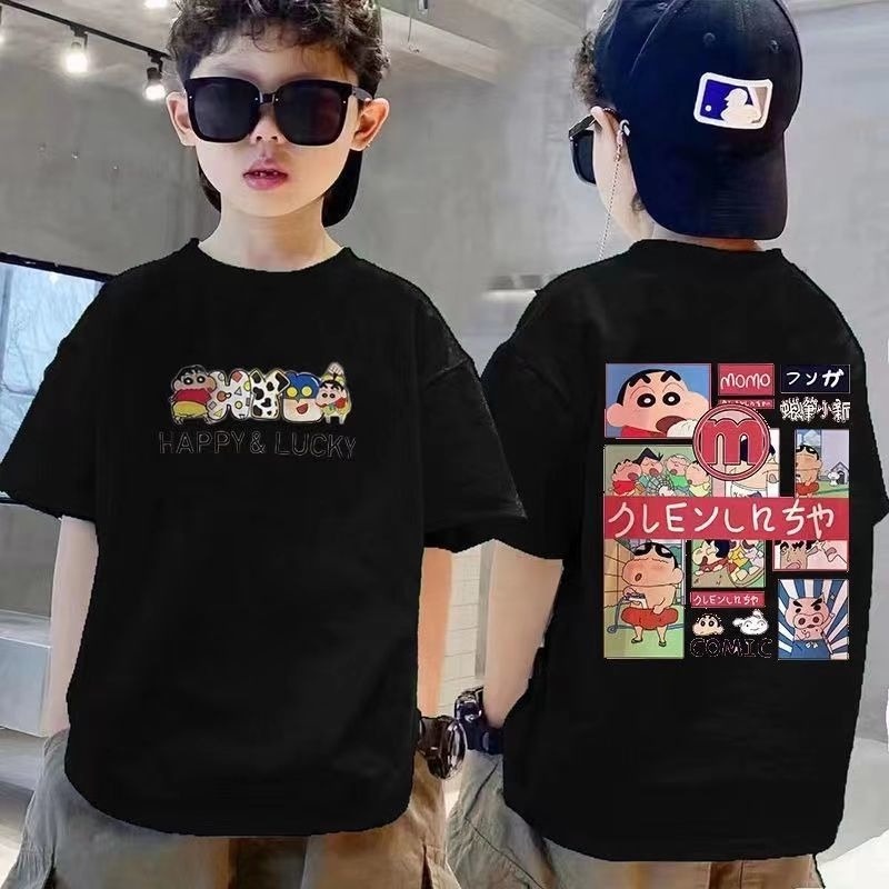 Áo Thun Cotton Tay Lửng Dáng Rộng Thời Trang Mùa Hè Mới 2022 Dành Cho Bé Trai