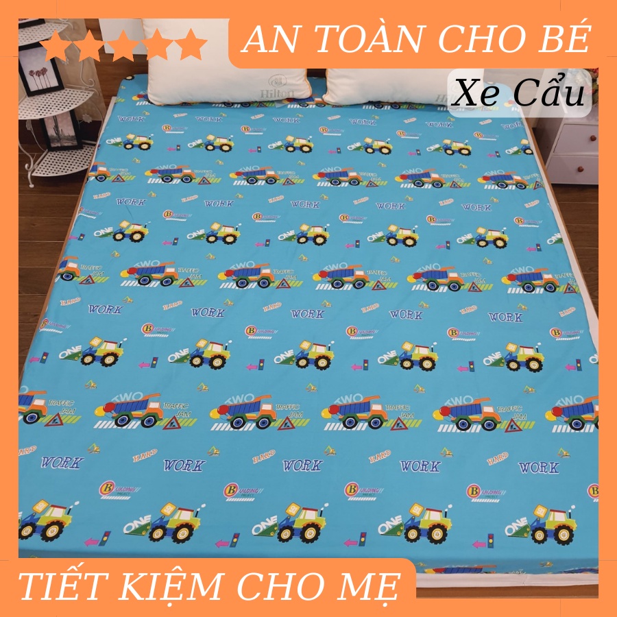 Ga chống thấm COTTON NANO KHÁNG KHUẨN Cao Cấp loại 1 dầy cỡ 1m2x1m9, 1m6×2m, 1m8x2m và 2mx2m2