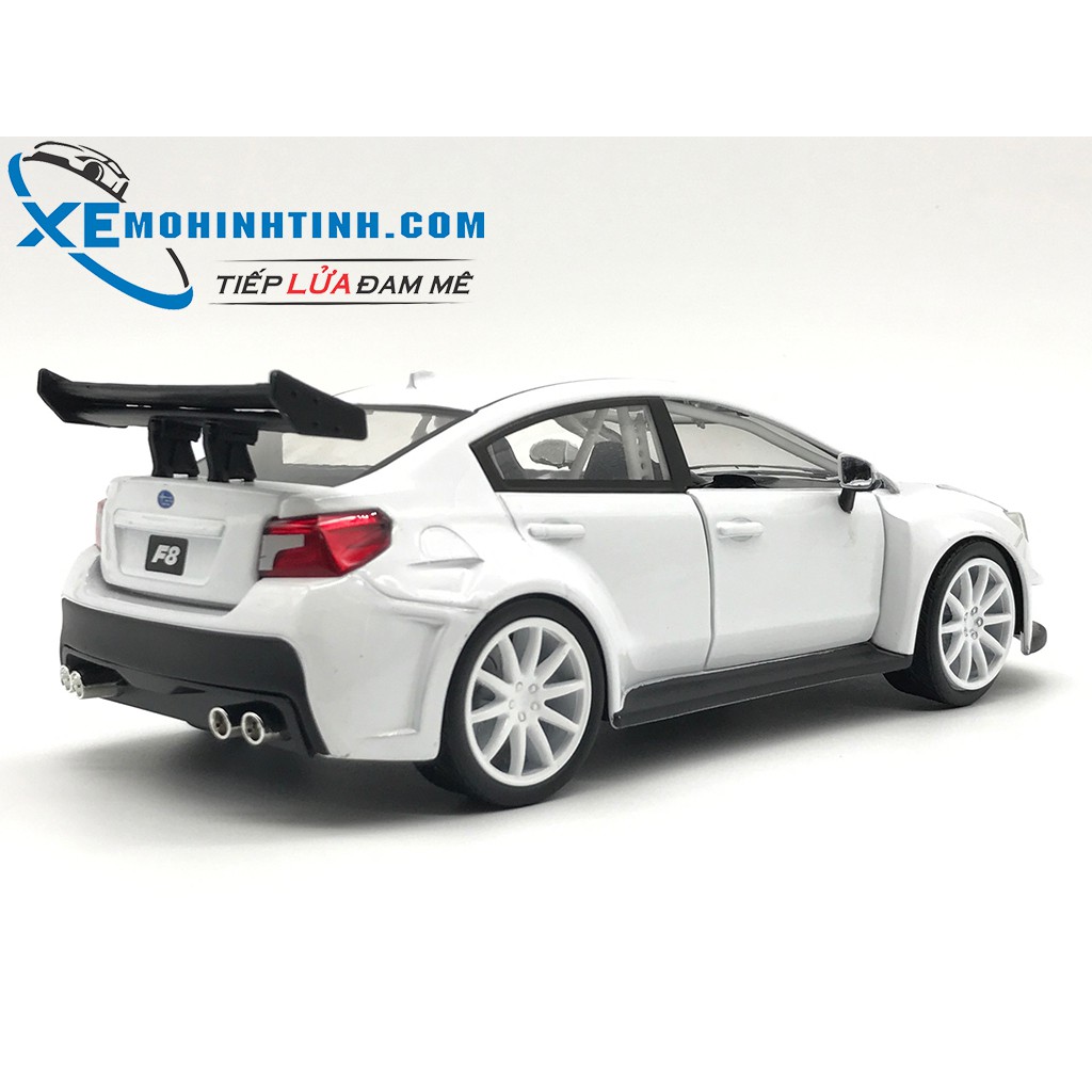 Xe mô hình Little Nobody’S Subaru Wrx Sti 1:24 (Trắng)