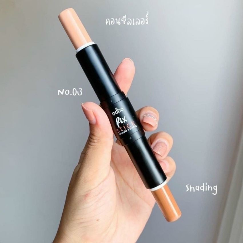 Tạo Khối &amp; Che Khuyết Điểm 2 Đầu Odbo Fix Stick Concealer + Shading