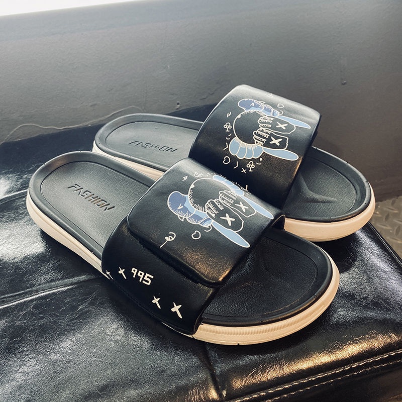 Oeggeo shop Dép Quai Dán Đế Dày Kiểu Dáng Thể Thao Dành Cho Nam Và Nữ