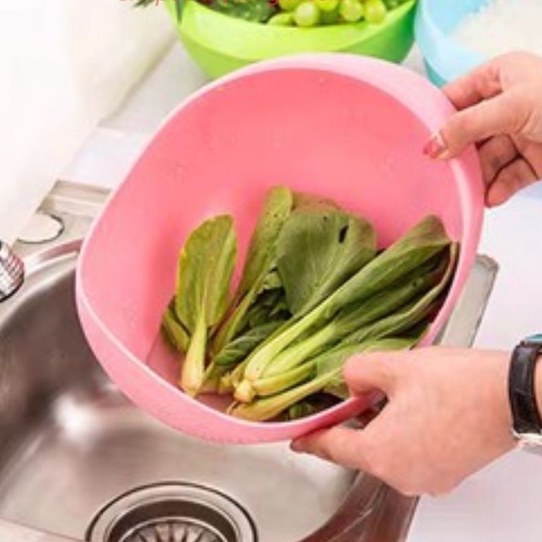 Rổ Vo Gạo - Giá/thau vo gạo đựng hoa quả đa năng tiện ích cho nhà bếp - #rovogao