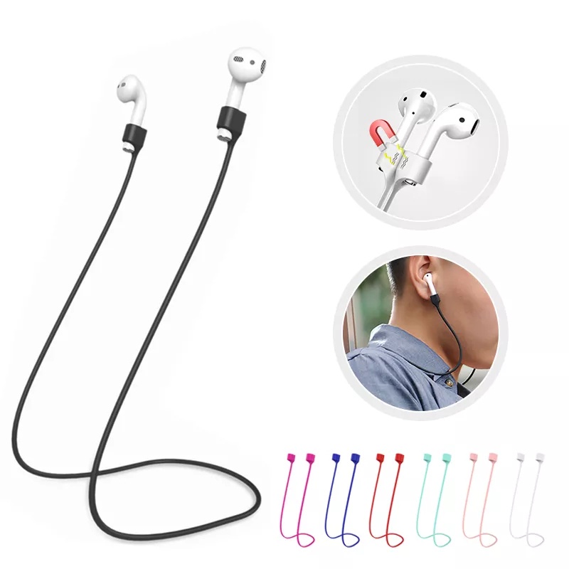 Dây Đeo Tai Nghe Từ Tính Bằng Silicon Chống Thất Lạc Cho Apple Airpods