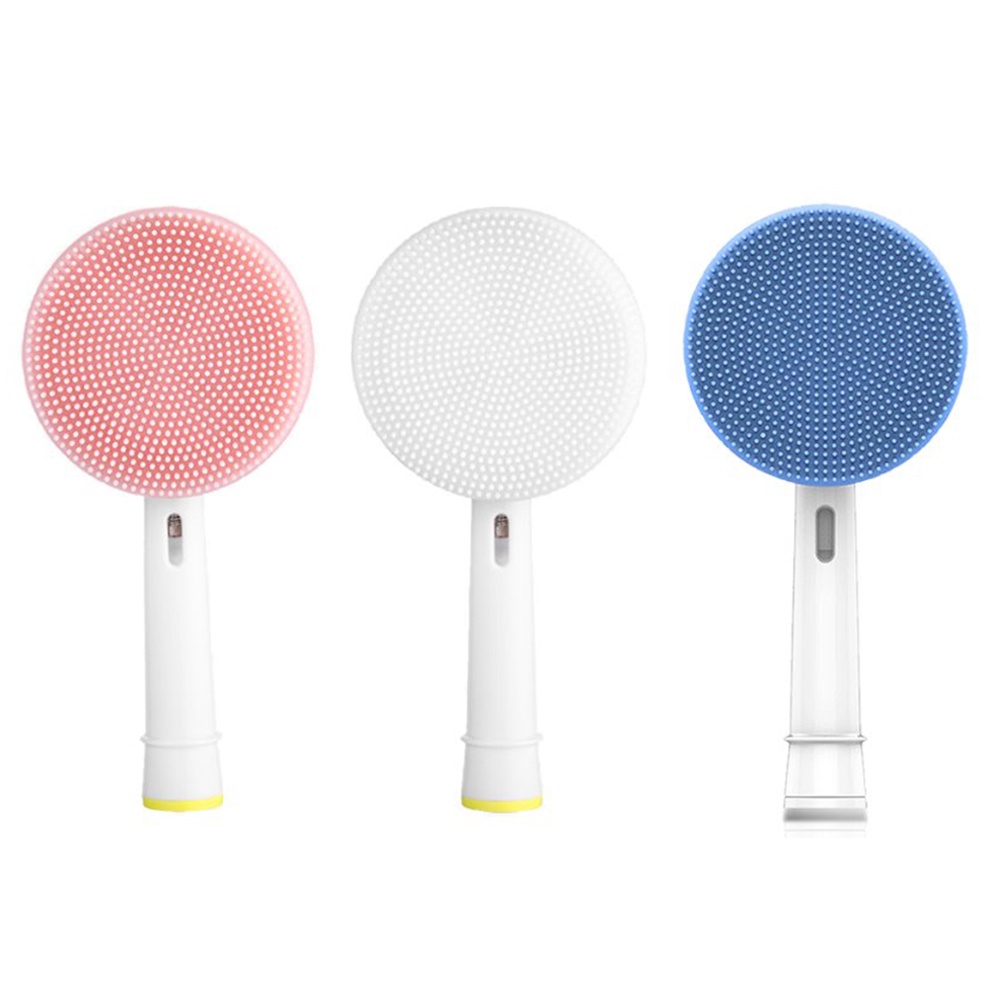 [Hàng mới về] Đầu bàn chải silicon thay thế cho máy rửa mặt tiện dụng