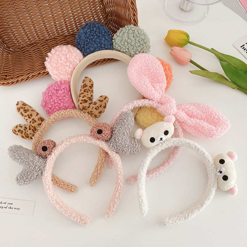 Băng Đô Cài Tóc Phủ Lông Thời Trang Cho Nữ 2021