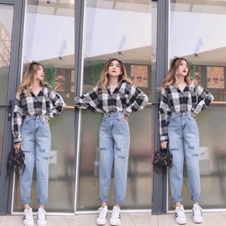 Baggy Jeans 2 Nút 2PT