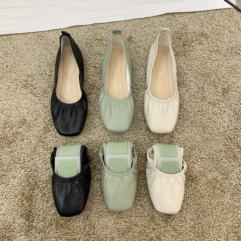 Giày Búp Bê Da Mềm Đế Bằng Siêu Mềm Thời Trang Xuân Thu Cho Nữ Size 35-40 6