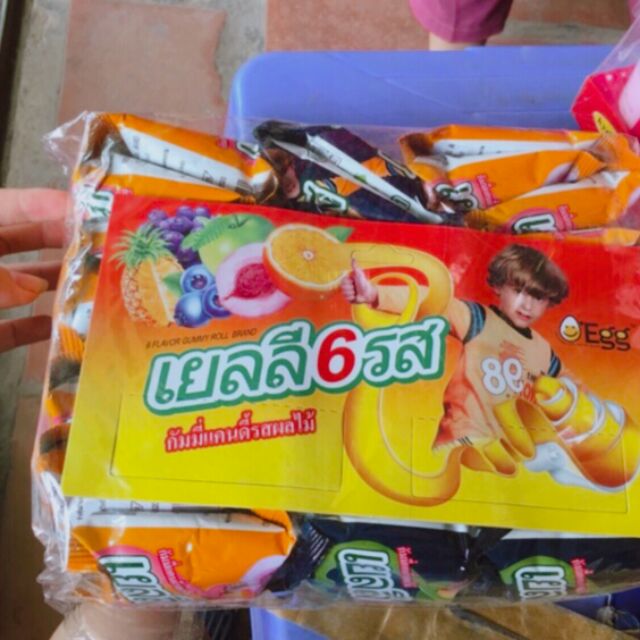 Dẻo Cuộn 6 Mùi Thái Lan(30 gói)