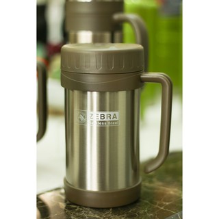 Ca nước giữ nhiệt Inox hai lớp có quai 500ml - ZE112901 Zebra Thái Lan