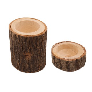 Bộ 2 Giá Đỡ Đèn Cầy Bằng Gỗ Hình Cành Cây Cổ Điển