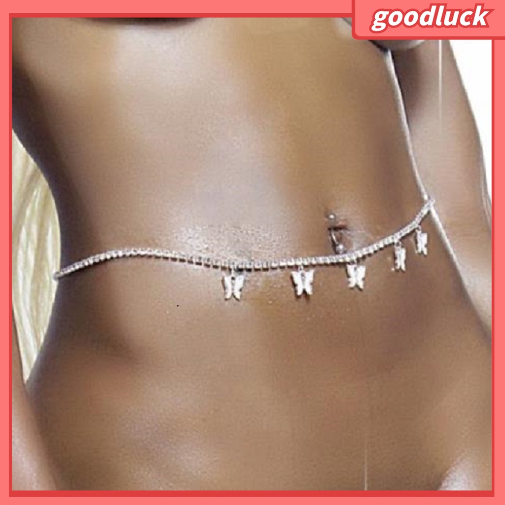Goodluck| Dây Xích Đính Đá Trang Trí Quần Lưng Có Thể Điều Chỉnh