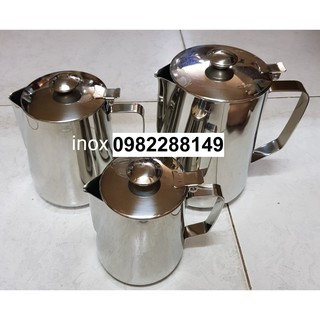 CA ĐÁNH SỮA INOX CÓ NẮP 2 LÍT