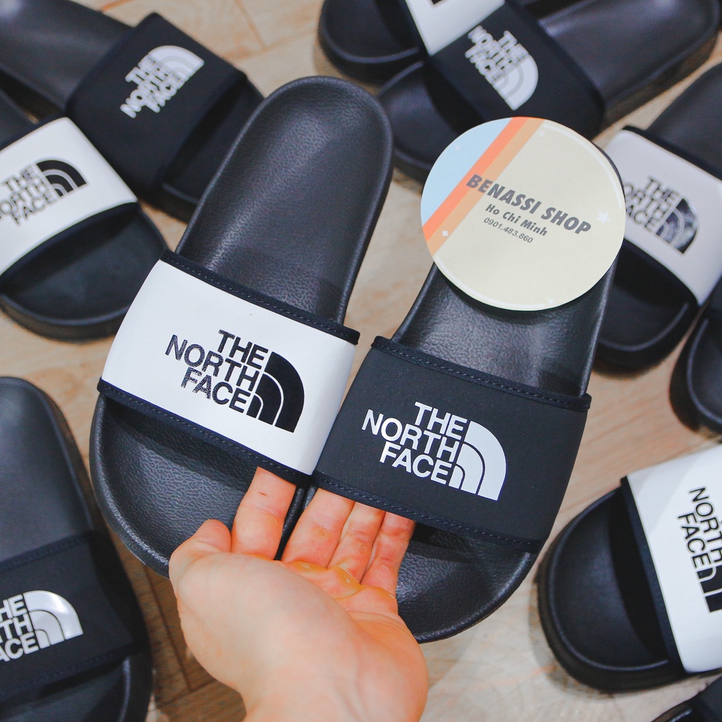 Dép big size the north face mix trắng đen mẫu mới