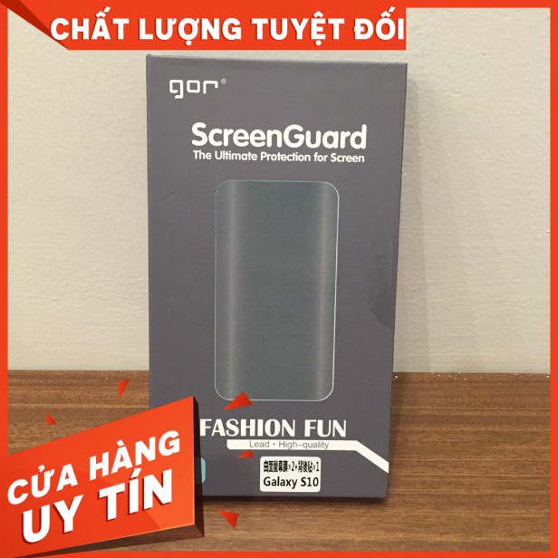 Bộ 4 Miếng Dán dẻo Gor Galaxy S10e/ S10/S10 5G/ S10 Plus Full màn hình