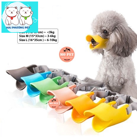 Rọ mõm hình mỏ vịt cho chó bằng Silicone