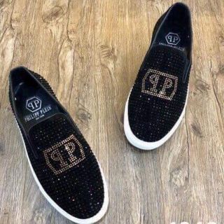 Giày lười nam đính đá PP