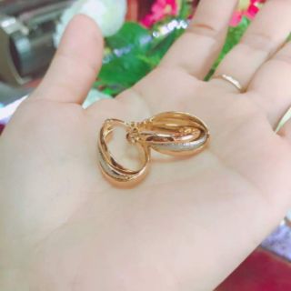 Bông tai vàng đồng non