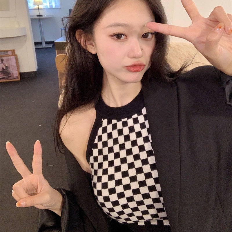 Áo croptop dệt kim không tay trọng lượng nhẹ gợi cảm cho nữ
 | BigBuy360 - bigbuy360.vn