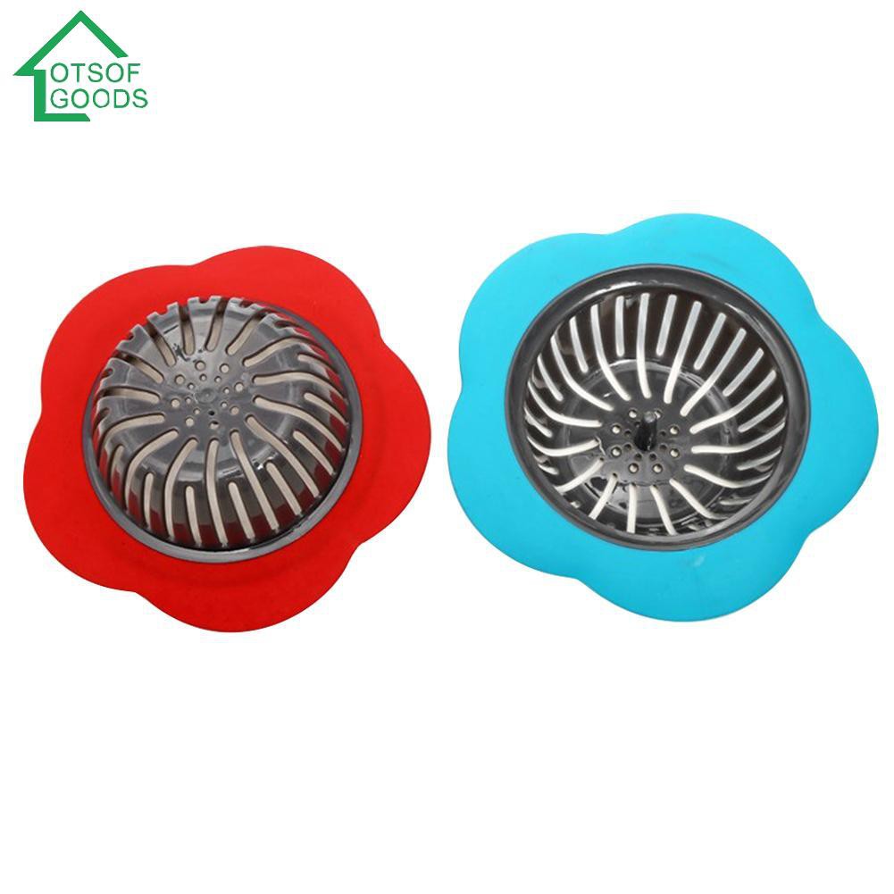 Kitchen Flower Sink Strainer Drain Filter Bathroom Hair Trap