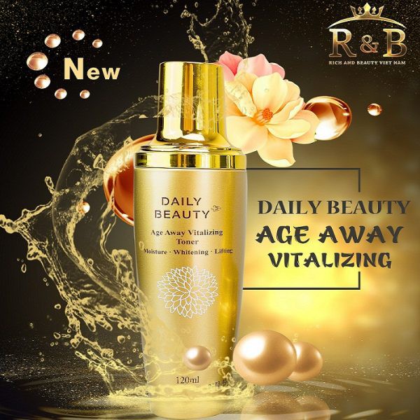 Nước hoa hồng Hàn Quốc R&B Daily Beauty Age Away Vitalizing Hàn Quốc toner 120ml