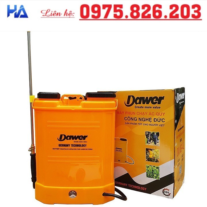 - Bình Xịt Điện, Bình Phun Thuốc Trừ Sâu Dawer DA16-4L - Hàng Sẵn