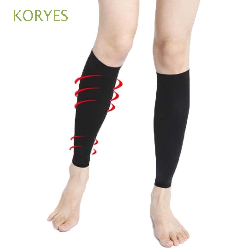 Tất Thể Thao Nén Bắp Chân Bằng Sợi Polyester Thoáng Khí Chống Ma Sát Hỗ Trợ Định Hình Cơ Thể Cho Nam Và Nữ