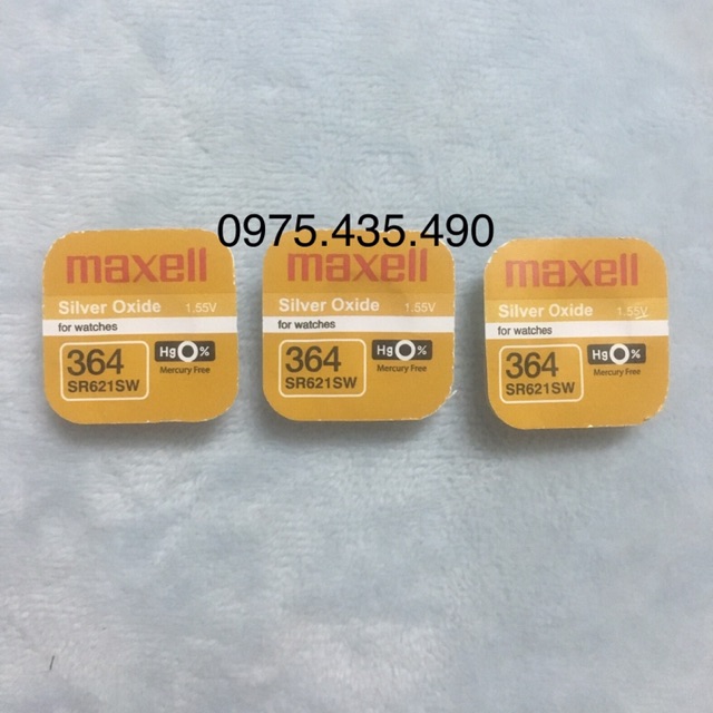 Combo 3 Viên Pin SR621SW 364 Maxell Chính Hãng