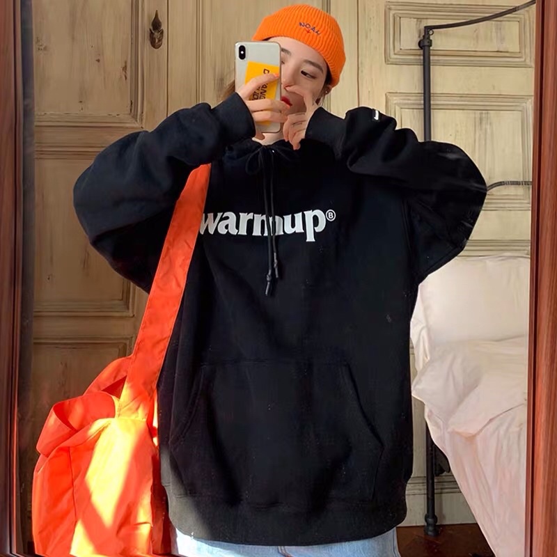 Áo Hoodie Nỉ Lót Bông Warmup nam nữ |Kèm ảnh thật 100%|