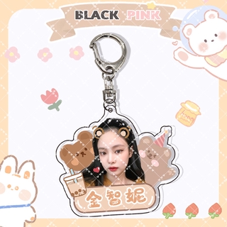 Móc khóa hai mặt bằng acrylic hình BLACKPINK