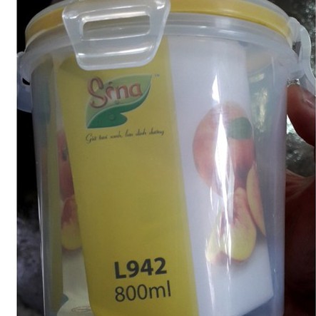 Hộp nhựa thực phẩm SINA Đại Đồng Tiến 800ml chịu nhiệt -10 đến 120 độ C sử dụng được trong lò vi sóng