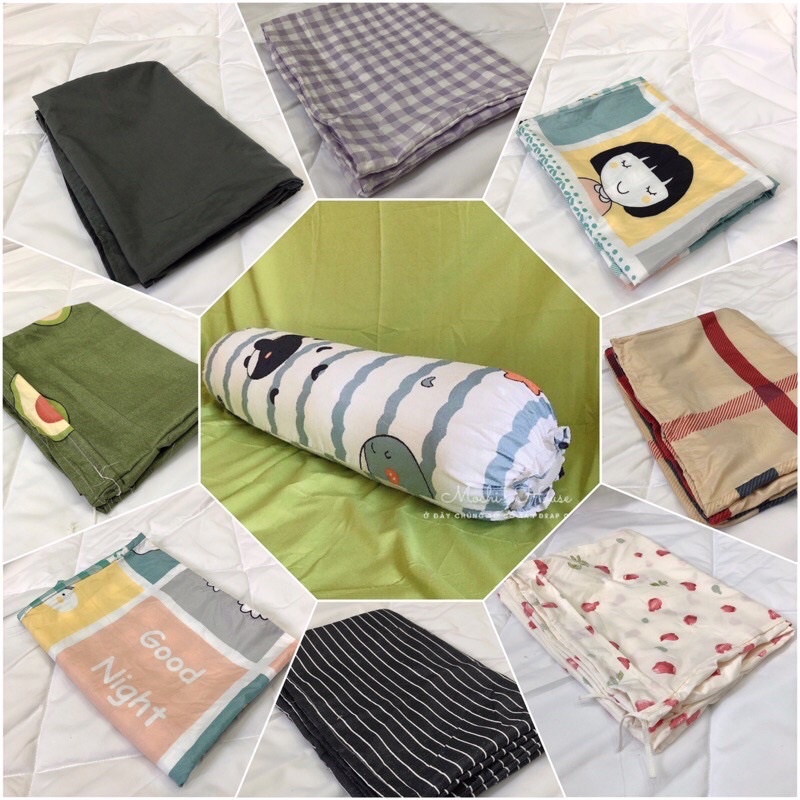 Vỏ gối ôm cotton poly