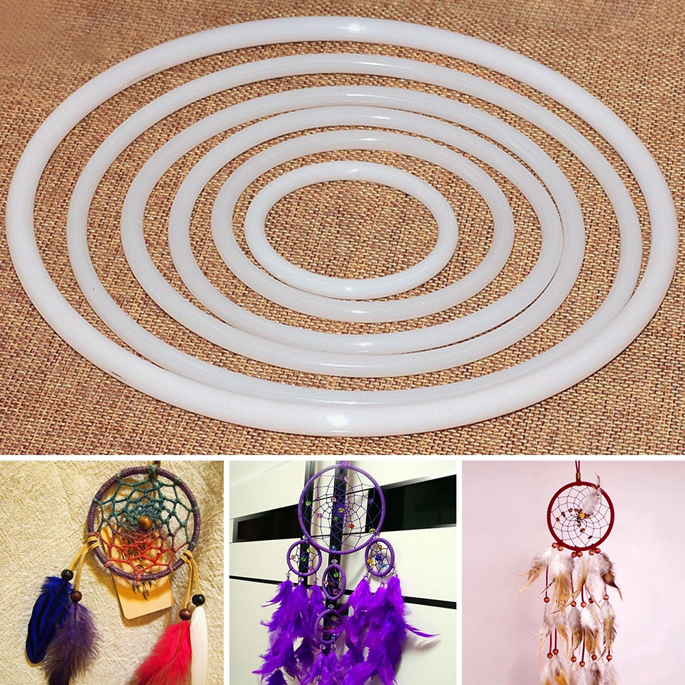 Vòng Nhựa Màu Trắng Siêu Bền Dùng Làm Phụ Kiện Dreamcatcher Diy