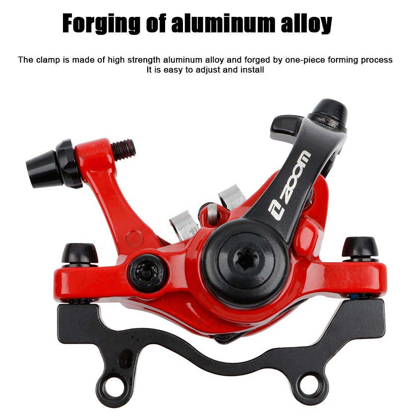 ZOOM Má Phanh Xe Đạp Leo Núi DB680 Phanh Đĩa Kéo Đường Pittông Đôi Hợp Kim Phanh Xe Đạp Leo Núi