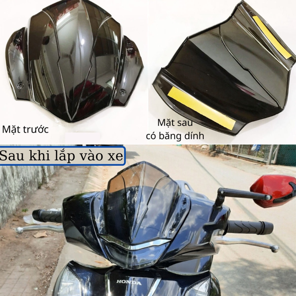 Chắn Gió SH 2020,2021,SH350i đen, cacbon