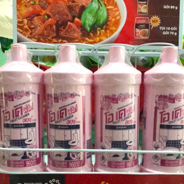 Nước Tẩy Bồn Cầu Okay Pink Thái Lan 960ml