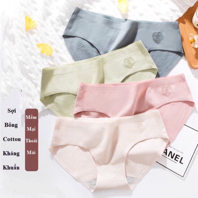 Quần Lót Cotton Tim Sợi Bông Thông Hơi Kháng Khuẩn Cao Cấp 055 | BigBuy360 - bigbuy360.vn