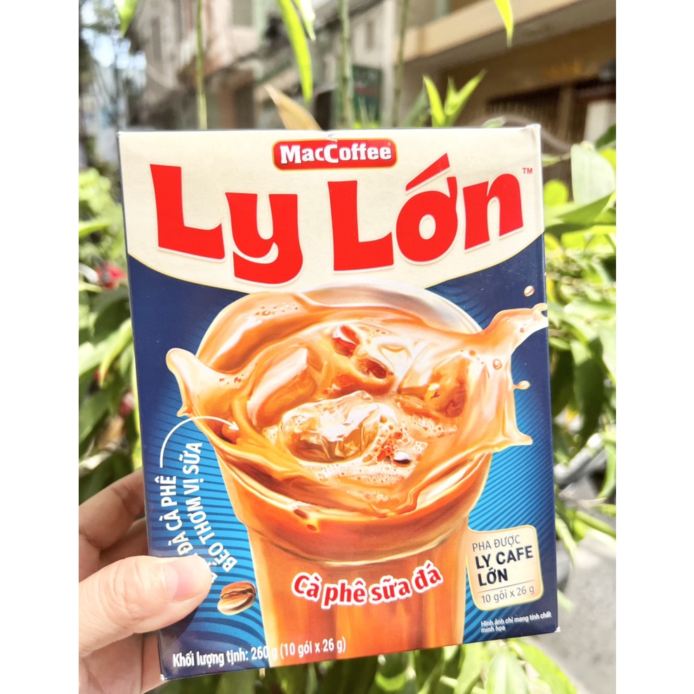 Cà phê sữa Ly Lớn MacCoffee (10 gói x 26G)