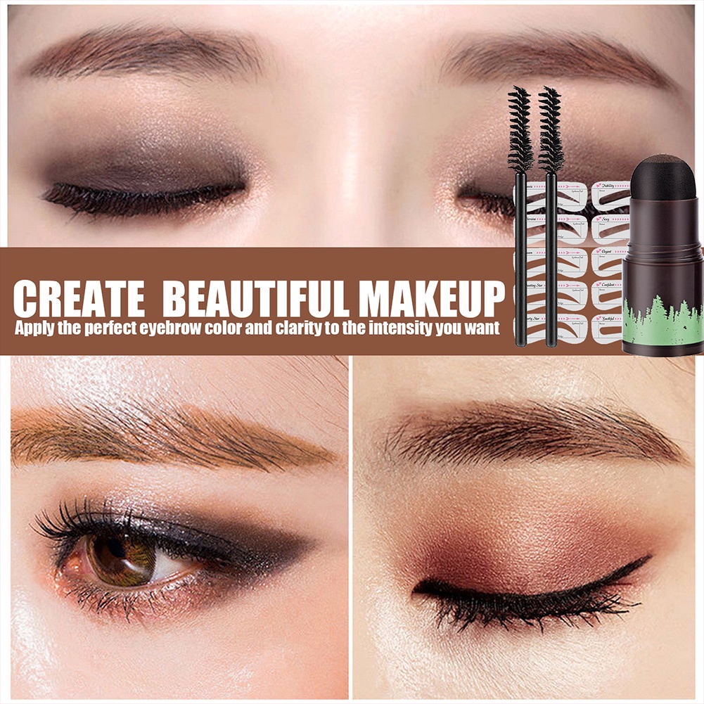 Bộ Phấn Trang Điểm Chân Mày/Tạo Kiểu Lông Mày/Tạo Kiểu/Che Kiêm Khuôn Vẽ Lông Mày Tiện Dụng