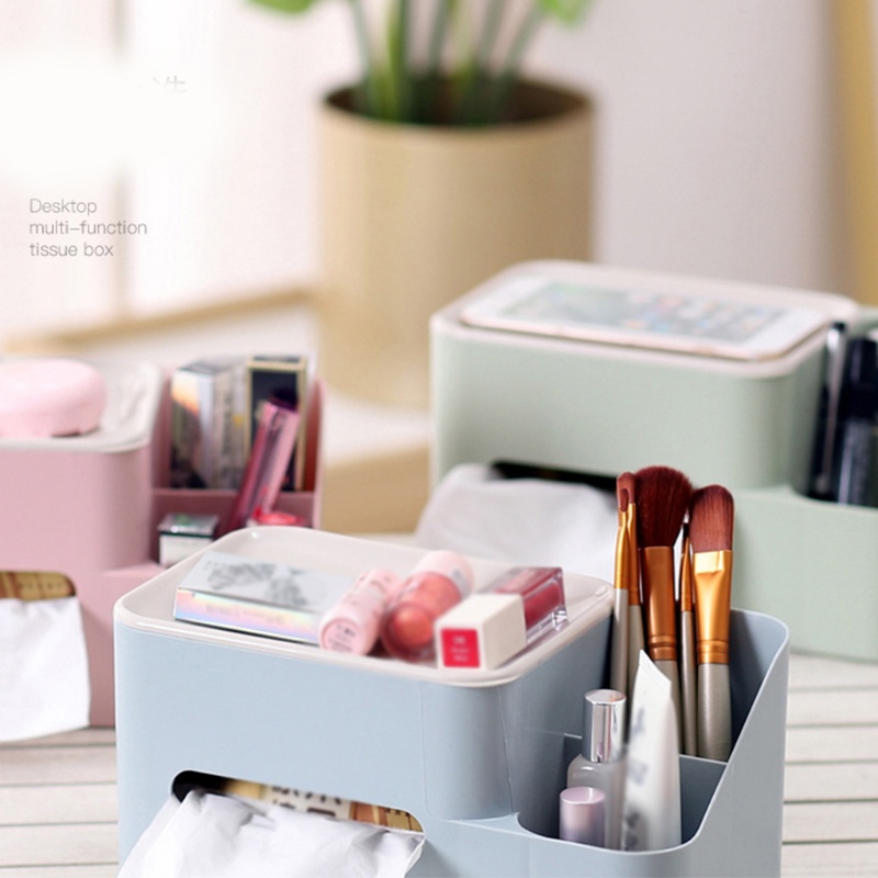 Hộp Đựng Khăn Giấy Điều Khiển Từ Xa Để Bàn Phong Cách Bắc Âu