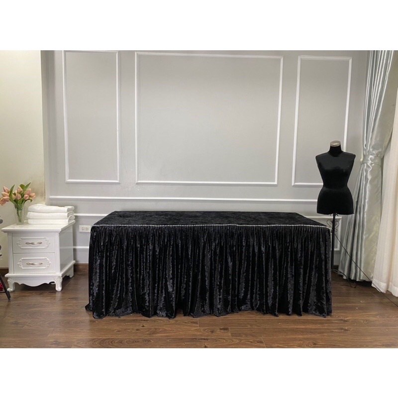 Bộ ga giường spa nhung cao cấp, nhiều màu kèm gối có ruột (ib kích thước khi đặt)