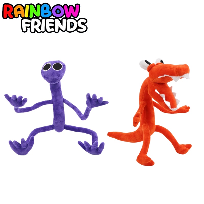 Hot Game Roblox Rainbow Friends Plush Toy Orange Purple Stuffed Doll Kid Xmas Gift