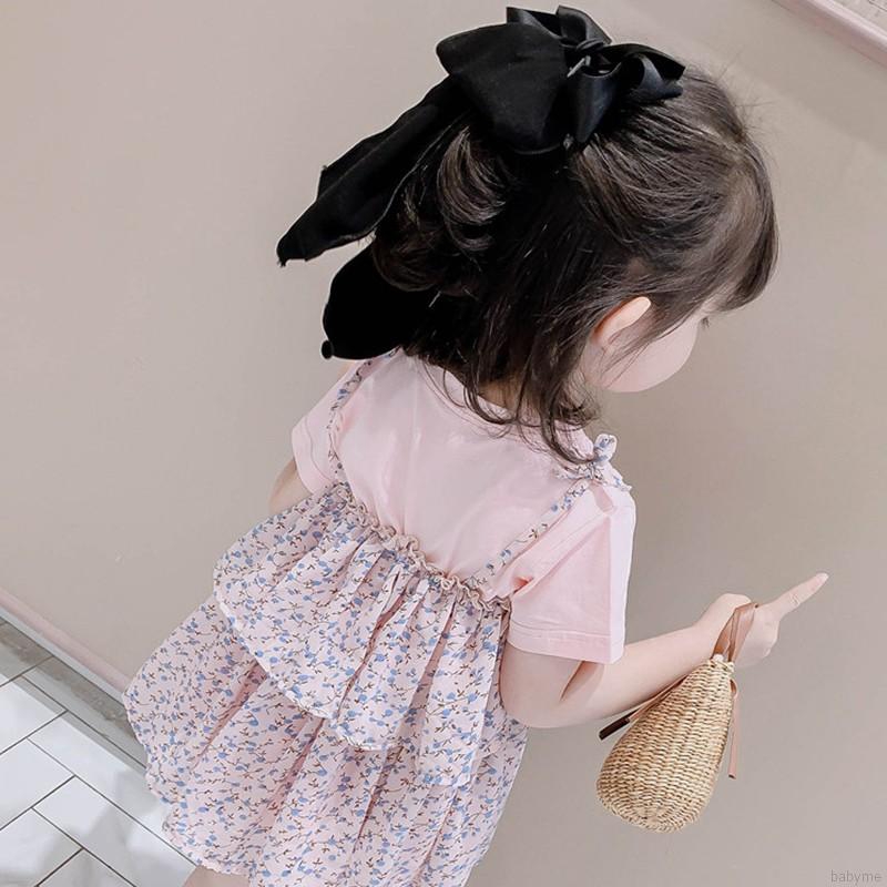 Đầm họa tiết hoa đáng yêu cho bé gái