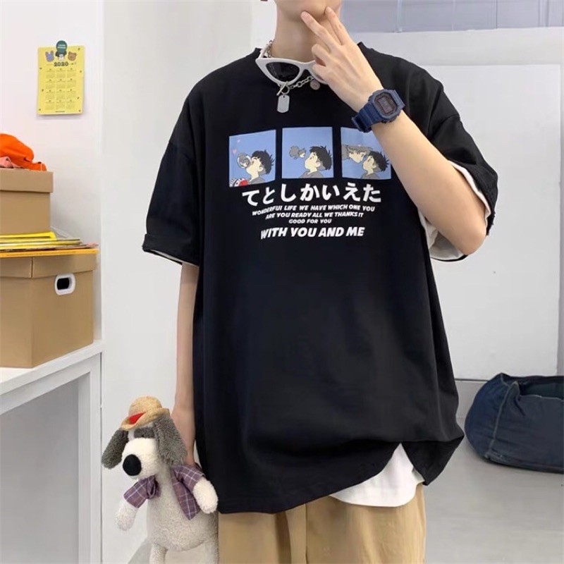 [👉 Tay Lỡ- Form Rộng ] Áo Thun nam nữ loang đỏ đen siêu hot 2021 chất thun dày co giãn siêu đẹp | BigBuy360 - bigbuy360.vn