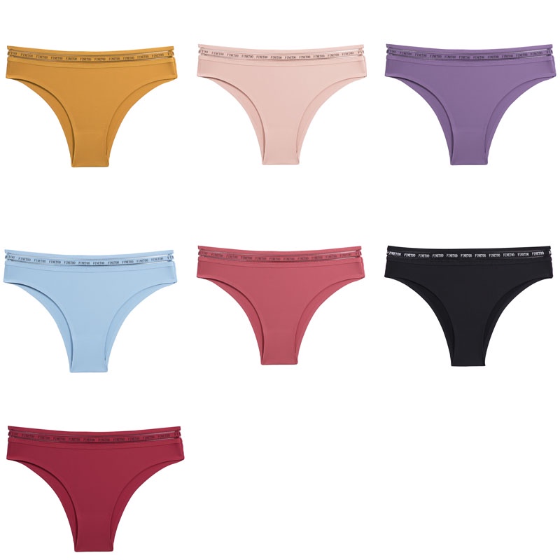 Quần lót CUTEBYTE không lộ đường may mềm mại lưng thấp màu trơn gợi cảm cho nữ